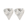 Non-Tarnish Heart 304 Stainless Steel Ear Studs EJEW-L290-025P-1