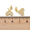 Brass Micro Pave Cubic Zirconia Pendants KK-U073-08G-3