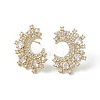 Rack Plating Brass Stud Earrings for Women EJEW-A088-16G-1