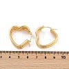 Heart 304 Stainless Steel Hoop Earrings EJEW-L287-070G-02-5