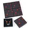 5Pcs Hot Stamping Planet Cardboard Jewelry Packaging Boxes CON-TA0001-44D-1