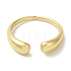 Rack Plating Brass Open Cuff Finger Rings for Women RJEW-L123-006G-2