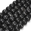 Natural Larvikite Beads Strands GSR18mmC128-2