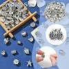 60Pcs 15 Styles Tibetan Style Alloy European Beads FIND-YW0005-07-3
