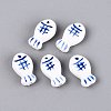 Handmade Porcelain Ceramic Beads PORC-Q005-06D-1