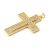 Brass Micro Pave Cubic Zirconia Pendants KK-U053-17G-01-2