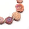 Natural Druzy Quartz Crystal Beads Strands G-F582-A10-3