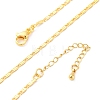 Brass Oval Link Chain Necklaces for Women NJEW-D302-10G-2