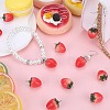 24Pcs Opaque Resin Pendants RESI-SC0002-98-4