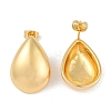 201 Stainless Steel Teardrop Stud Earrings EJEW-I309-05G-2