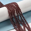 Imitate Austrian Crystal Frosted Glass Beads Strands LS-EGLA-A039-T4mm-MD05-4