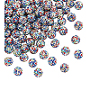 100Pcs Polymer Clay Pave Rhinestone Beads RB-PH0001-38A-7