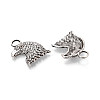 Tibetan Style Alloy Pendants TIBEP-T053-12AS-2