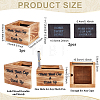 1Pc Printed Wooden Jewelry Packaging Boxes CON-PH0003-37-2