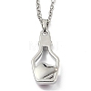 Alloy Resin Pendant Necklaces NJEW-B0003-04P-2