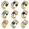 Natural & Synthetic Gemstone Finger Rings RJEW-U027-06G-1