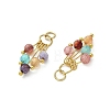 Natural Agate(Dyed & Heated) Pendants PALLOY-JF05316-3