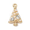Alloy with Rhinestone and Plastic Beads Pendants LS-FIND-Z101-01G-1