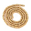 Electroplated Synthetic Non-magnetic Hematite Beads Strands X-G-H027-E01-02-3