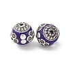 Handmade Resin Indonesia Round Beads IPDL-P005-08AS-01-2