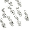 SHEGRACE Brass Micro Pave Cubic Zirconia Pendants XGRQ3D432-469P-1