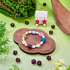 10Pcs Transparent Handmade Bumpy Lampwork Beads LAMP-TADJ0001-48A-6