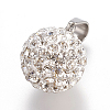 Trendy Jewelry Findings 201 Stainless Steel Round Disc Ball Pendants LS-STAS-L012-E30P-1