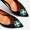 2 Pairs 2 Style Detachable Rhinestone Shoe Decoration DIY-AR0003-19B-5