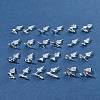 2 Pairs Alloy Stud Earrings for Women EJEW-FS0001-27L-10