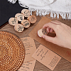 SUPERFINDINGS 2 Sets 2 Styles Wooden Stamps AJEW-FH0004-71-4