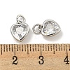 Brass Micro Pave Clear Cubic Zirconia Pendants KK-P275-33B-P-3