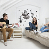 Translucent PVC Self Adhesive Wall Stickers STIC-WH0015-001-1