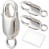 10Pcs 925 Sterling Silver Lobster Claw Clasps STER-BBC0001-01-1