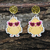 Easter Acrylic Dangle Stud Earrings FS-WGDF39A-04-1