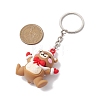 Christmas Theme PVC Plastic Pendant Keychains KEYC-JKC00935-02-3