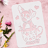 Plastic Drawing Painting Stencils Templates DIY-WH0396-256-3