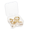 6Pcs 6 Styles Brass Micro Pave Clear Cubic Zirconia Cuff Rings RJEW-LS0001-43G-7