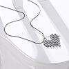 Anti-Tarnish 304 Stainless Steel Heat Pendant Round Snake Chain Necklaces for Women STAS-Z114-19P-2