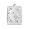 304 Stainless Steel Pendants STAS-L022-422P-1