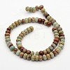 Rondelle Synthetic Aqua Terra Jasper Beads Strands G-N0160-03-3x6-3