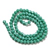 Opaque Solid Color Electroplate Glass Beads Strands EGLA-A039-P4mm-A07-2