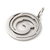 304 Stainless Steel Pendants STAS-C086-05A-P-2