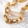 304 Stainless Steel Link Chain Bracelets for Women Men BJEW-A031-06G-5