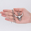 Vintage 304 Stainless Steel Pendant Necklaces WG47F5F-01-2