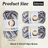 3 Skeins 3-Ply Cotton Sock Yarn YCOR-DJ0001-06A-2