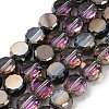 Electroplate Glass Beads Strands EGLA-C010-01A-HP01-1