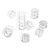 20Pcs Plastic Sewing Thread Spool ODIS-TA0001-12-3