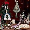 Round/Ring Unfinished Wood Beads PH-WOOD-G003-02-4