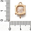 Brass Glass Imitation Gemstone Connector Charms KK-Z076-01G-04-3