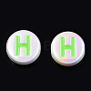 UV Plating Enamel Acrylic Beads PACR-N015-01C-4